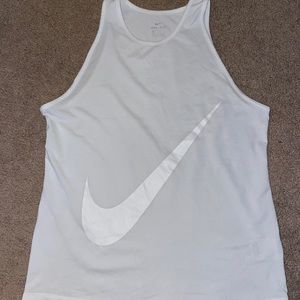 Nike White Dri-fit Workout Top